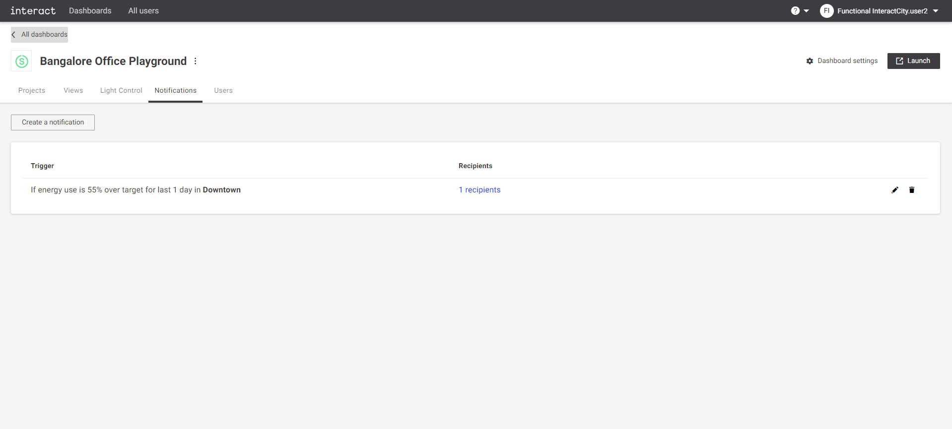 Create a notification