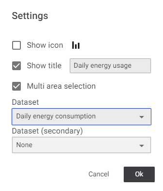 Settings dataset